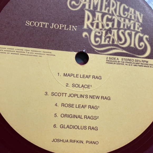 Vintage The Franklin Mint record Society American Ragtime Classic Music - Picture 6 of 13